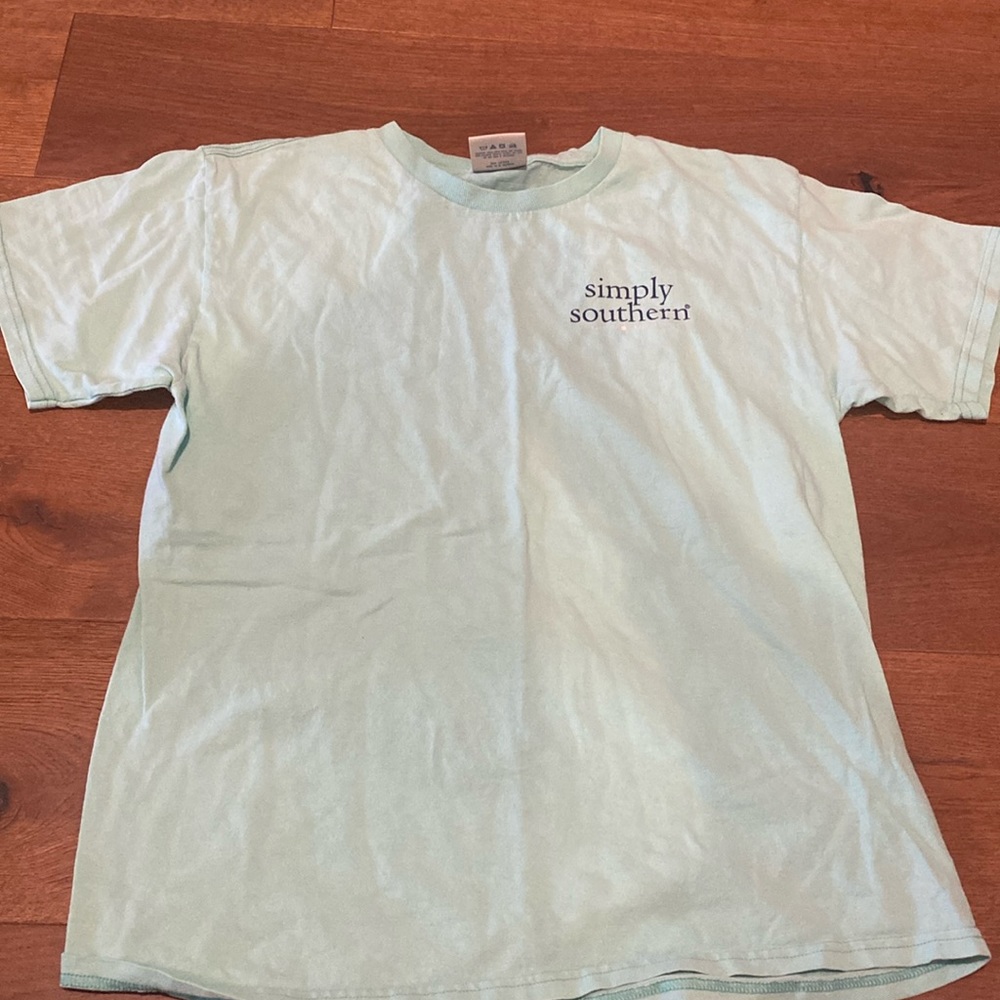 Girls Simply Southern T-Shirt; mint green, great condition!!